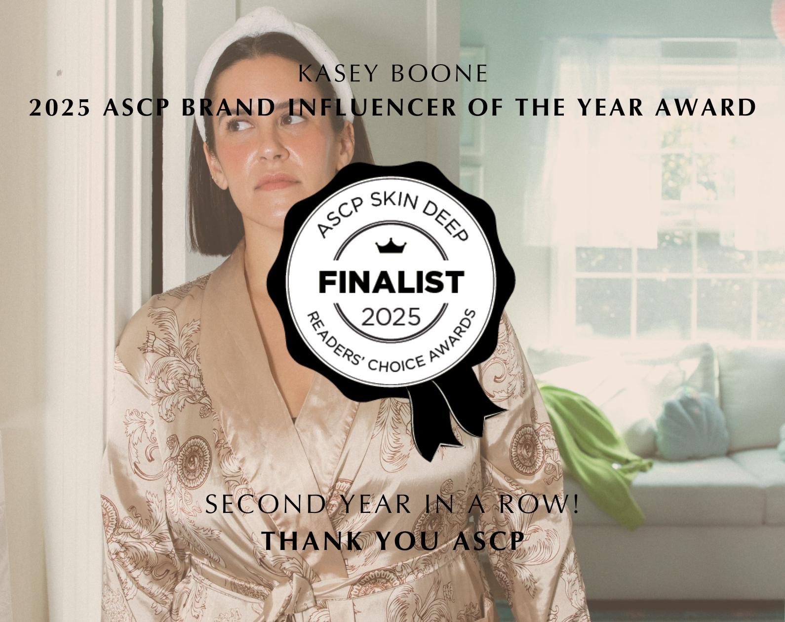 ASCP Reader's Choice Awards Finalist - Kasey Boone 2025 ASCP Brand Influencer of the Year Award