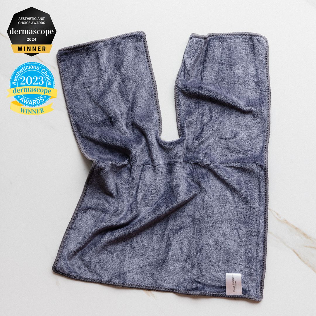 Original Perfect Facial Towel GRAY Kasey Boone Skincare