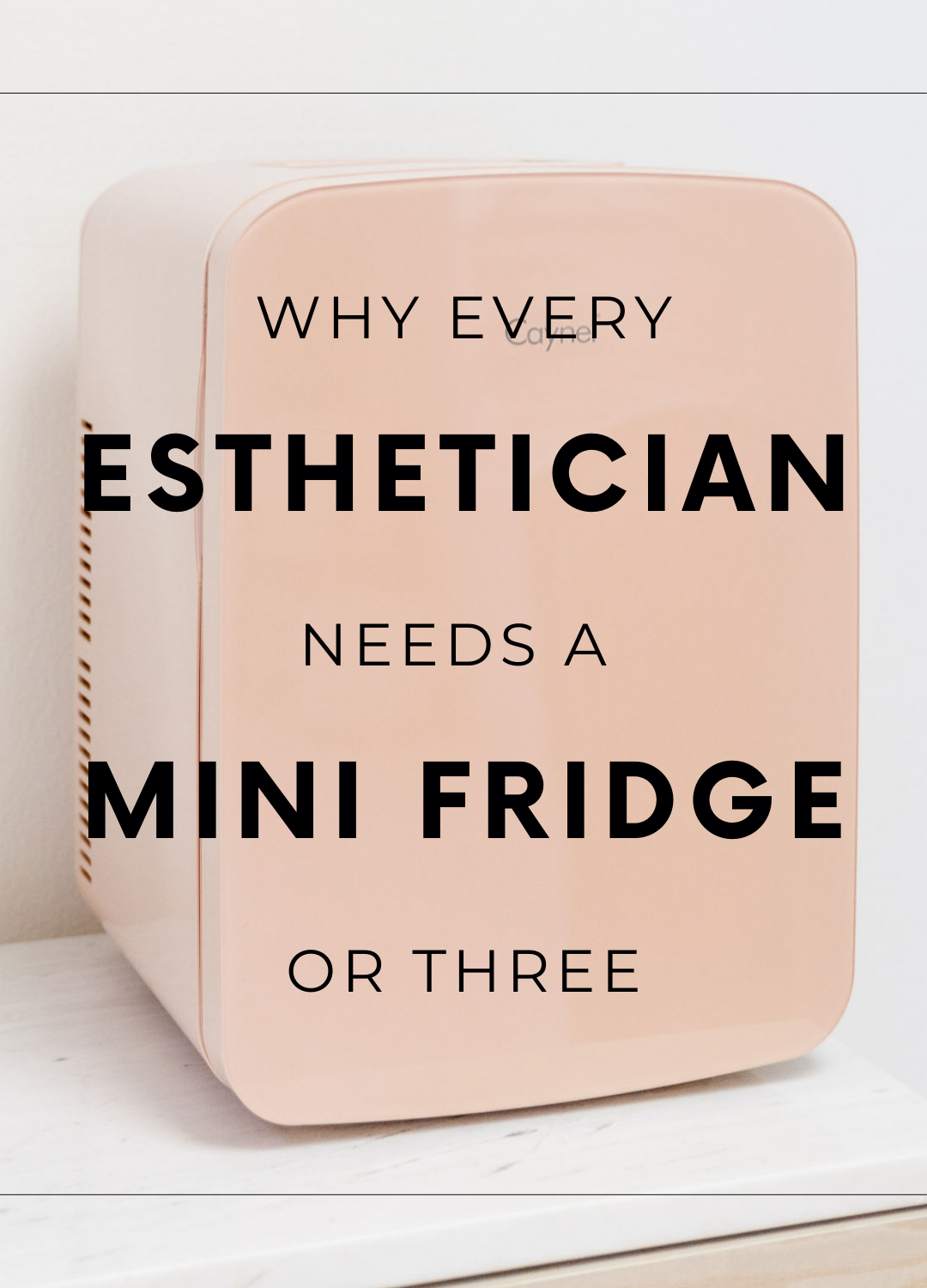 Why Every Esthetician Needs A mini fridge, or three