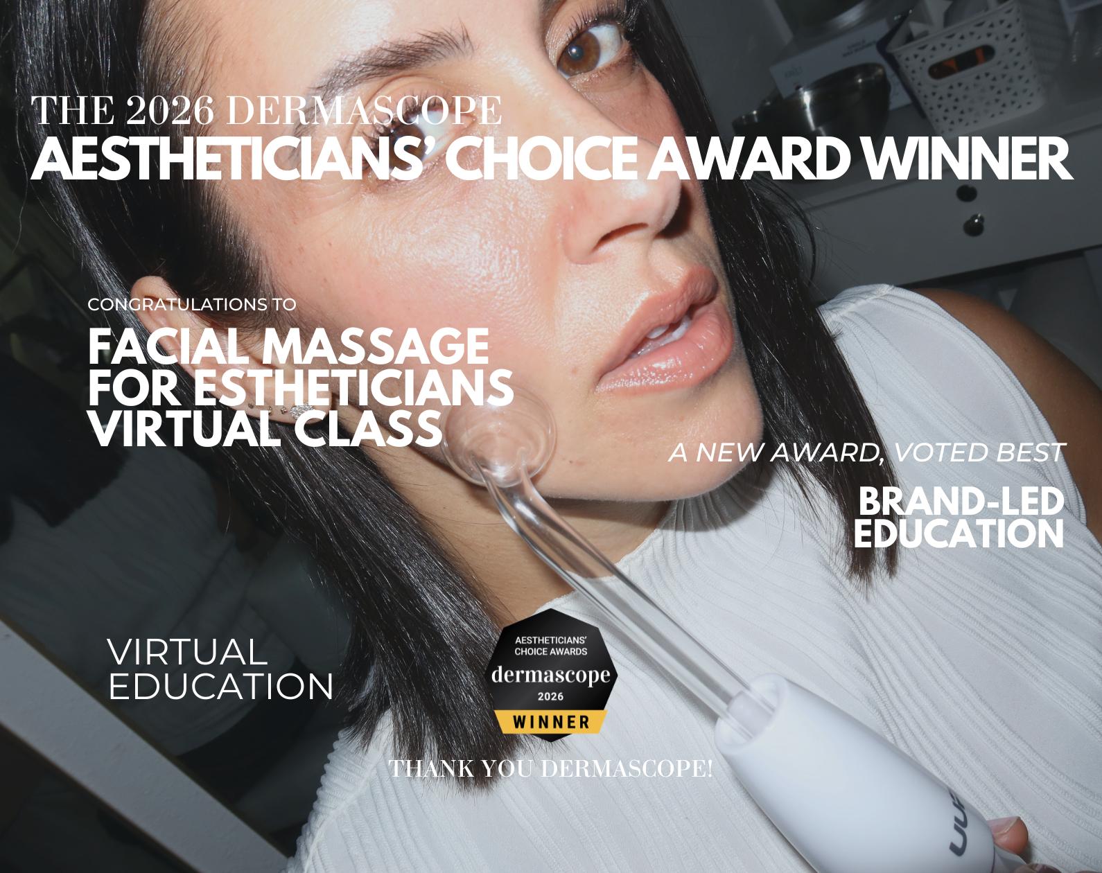 Aestheticians' Choice Award Winner - Facial Massage for Estheticians