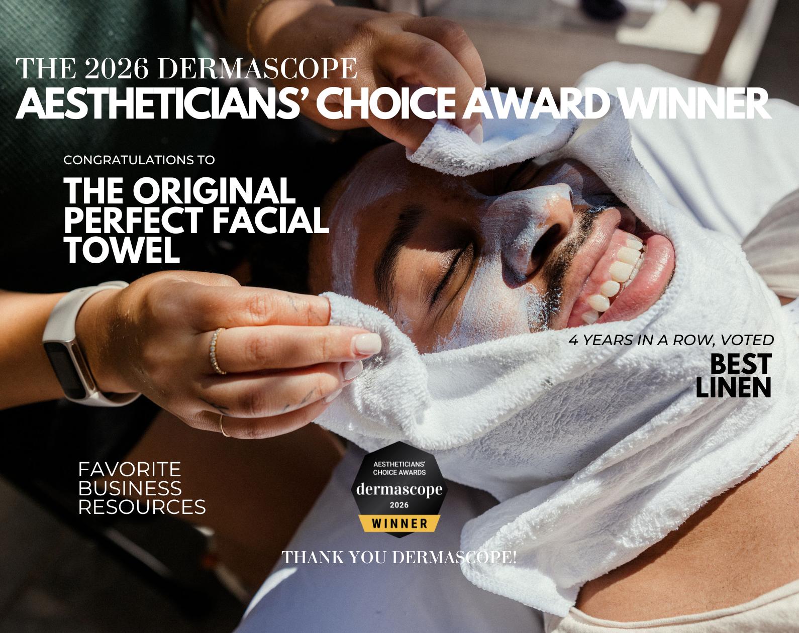 Aestheticians’ Choice Award Winner - The Original Perfect Facial Towel